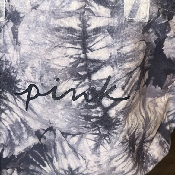 PINK Victoria's Secret Gray Tie-Dye Tote Overnight Bag - Picture 2 of 7